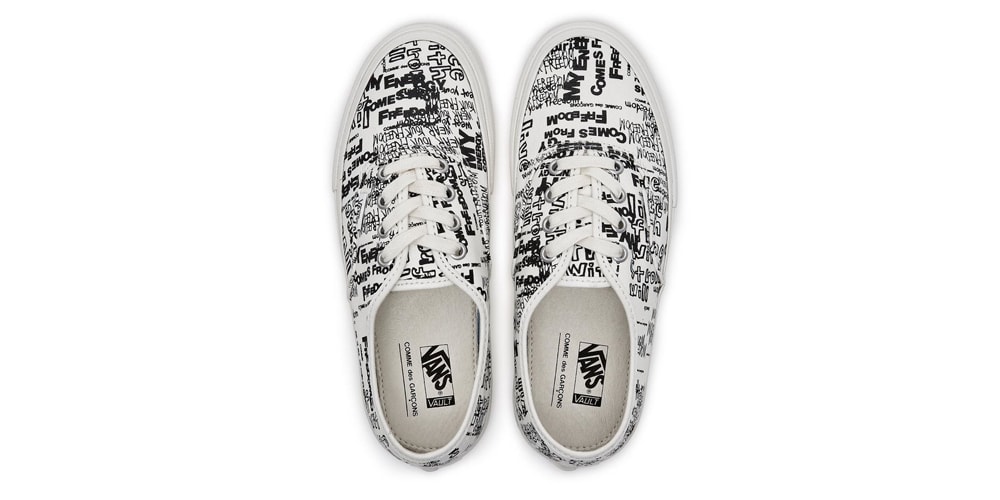 vans authentic comme des garcons