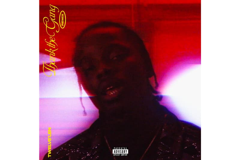 Twelve'len "Thank The Gang (Remix)" Feat. Guapdad 4000 Stream hip-hop rap r&b production FNZ and Mickey De Grand IV disco