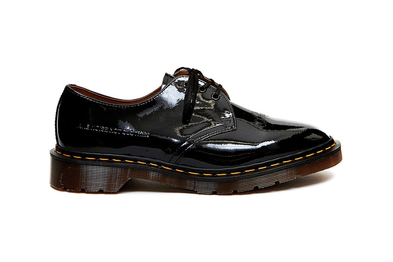 undercover dr doc martens 1461 eb fall winter 2019 fw19 black glossy patent beige release information jun takahashi we make noise not clothes release information