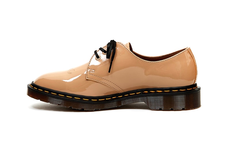 undercover dr doc martens 1461 eb fall winter 2019 fw19 black glossy patent beige release information jun takahashi we make noise not clothes release information