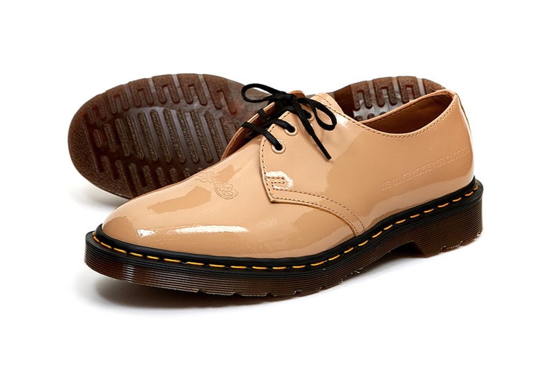 undercover dr doc martens 1461 eb fall winter 2019 fw19 black glossy patent beige release information jun takahashi we make noise not clothes release information