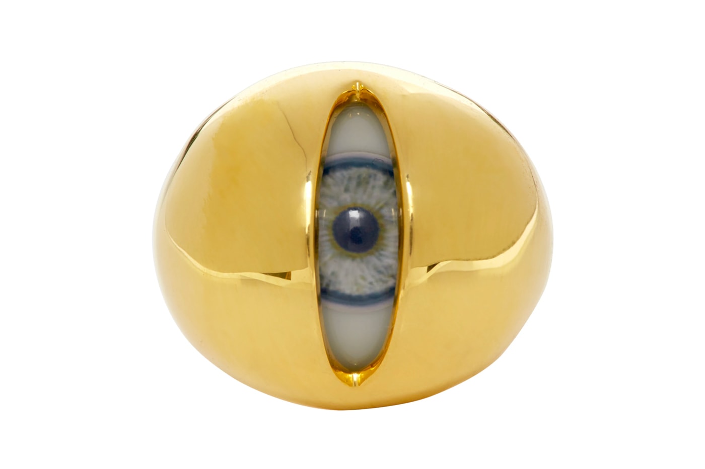 UNDERCOVER Gold Silver Eyeball Singet Ring jewelry jun takahashi accessories design rings halloween graphic made in japan 925 