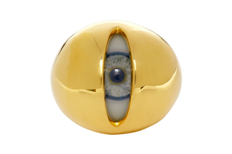 UNDERCOVER Gold Silver Eyeball Singet Ring jewelry jun takahashi accessories design rings halloween graphic made in japan 925