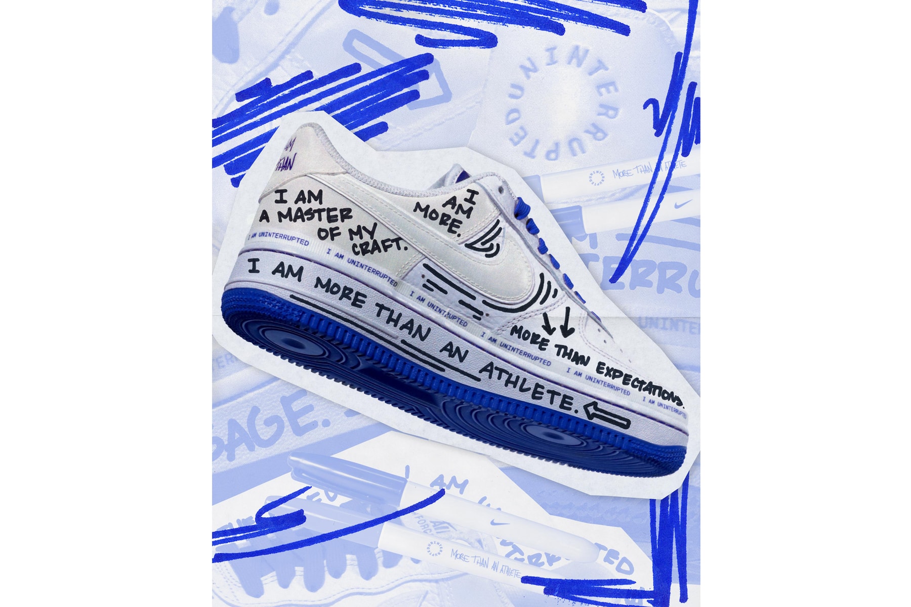 Uninterrupted Launches Nike Air Force 1 & E-Commerce Store apparel collection Maverick Carter collaborations lebron james more than an athlete