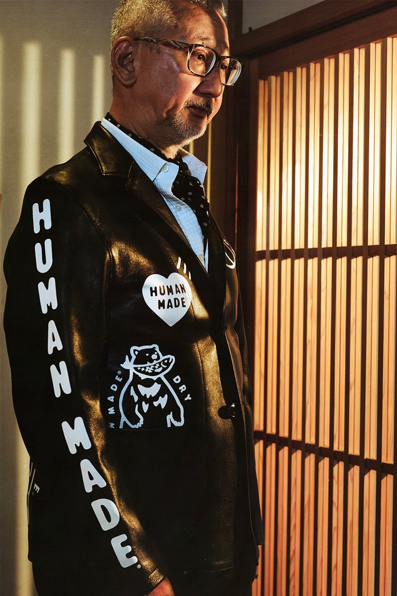 HUMAN MADE UNITED ARROWS and SONS Leather Blazer nigo pharrell sheep jackets sartorial bespoke tailored logo graphics 30th anniversary