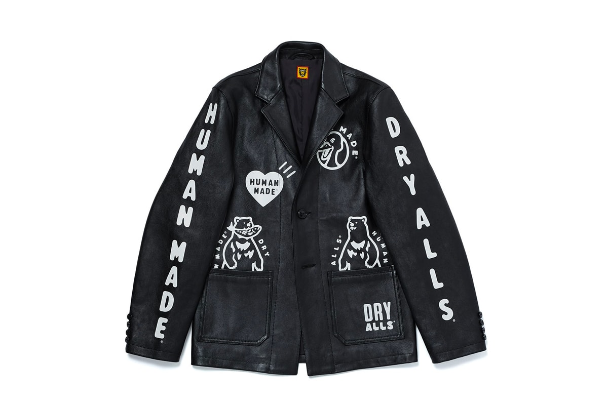 HUMAN MADE UNITED ARROWS and SONS Leather Blazer nigo pharrell sheep jackets sartorial bespoke tailored logo graphics 30th anniversary