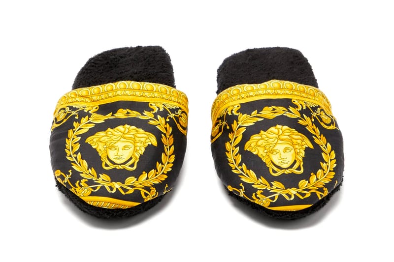 Relax in Regal Style With Versace's Baroque Slippers
