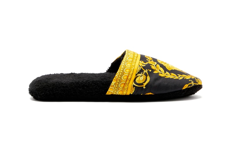 Versace Baroque Slippers Release Info Buy print cotton terry