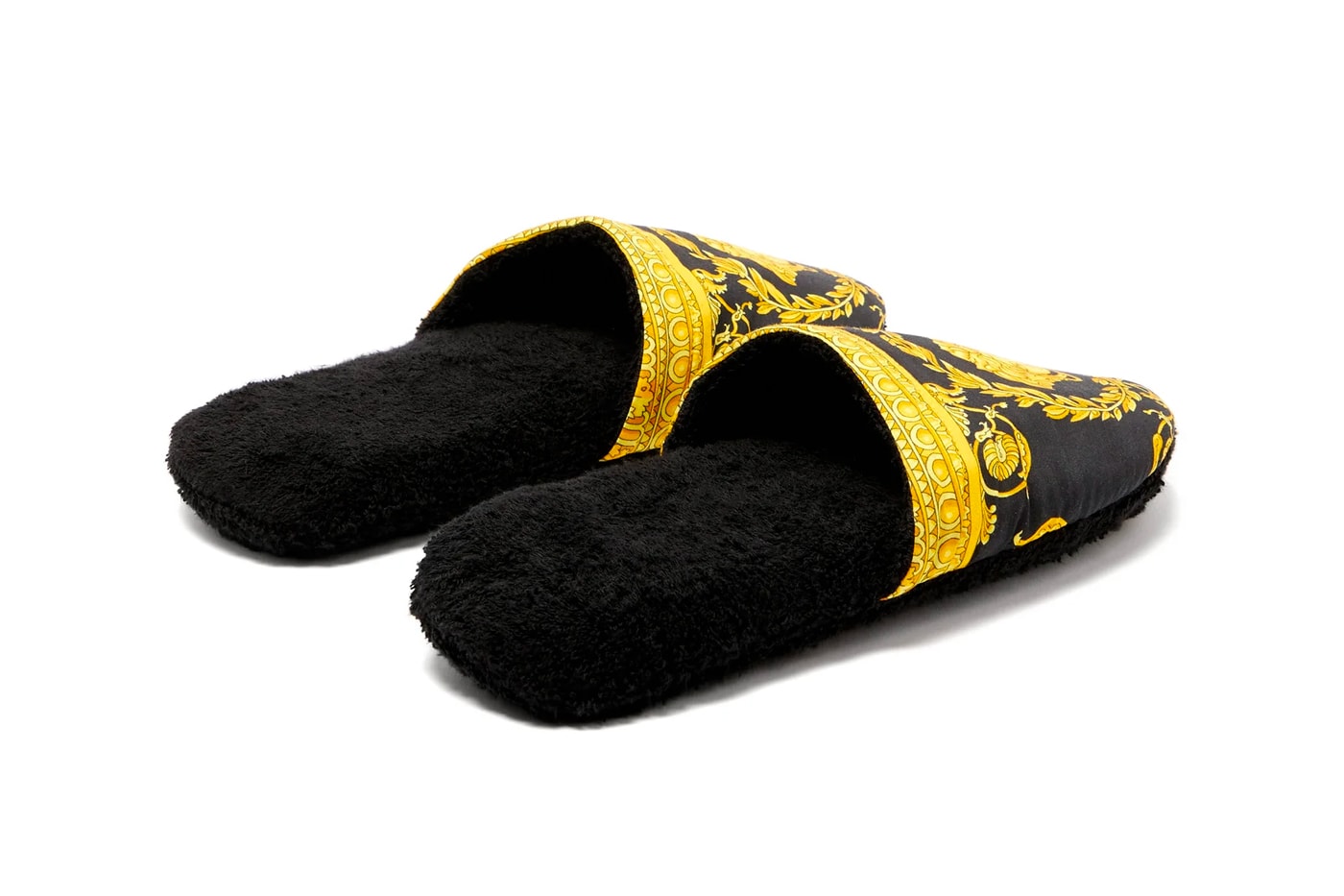 Versace Baroque Slippers Release Info Buy print cotton terry