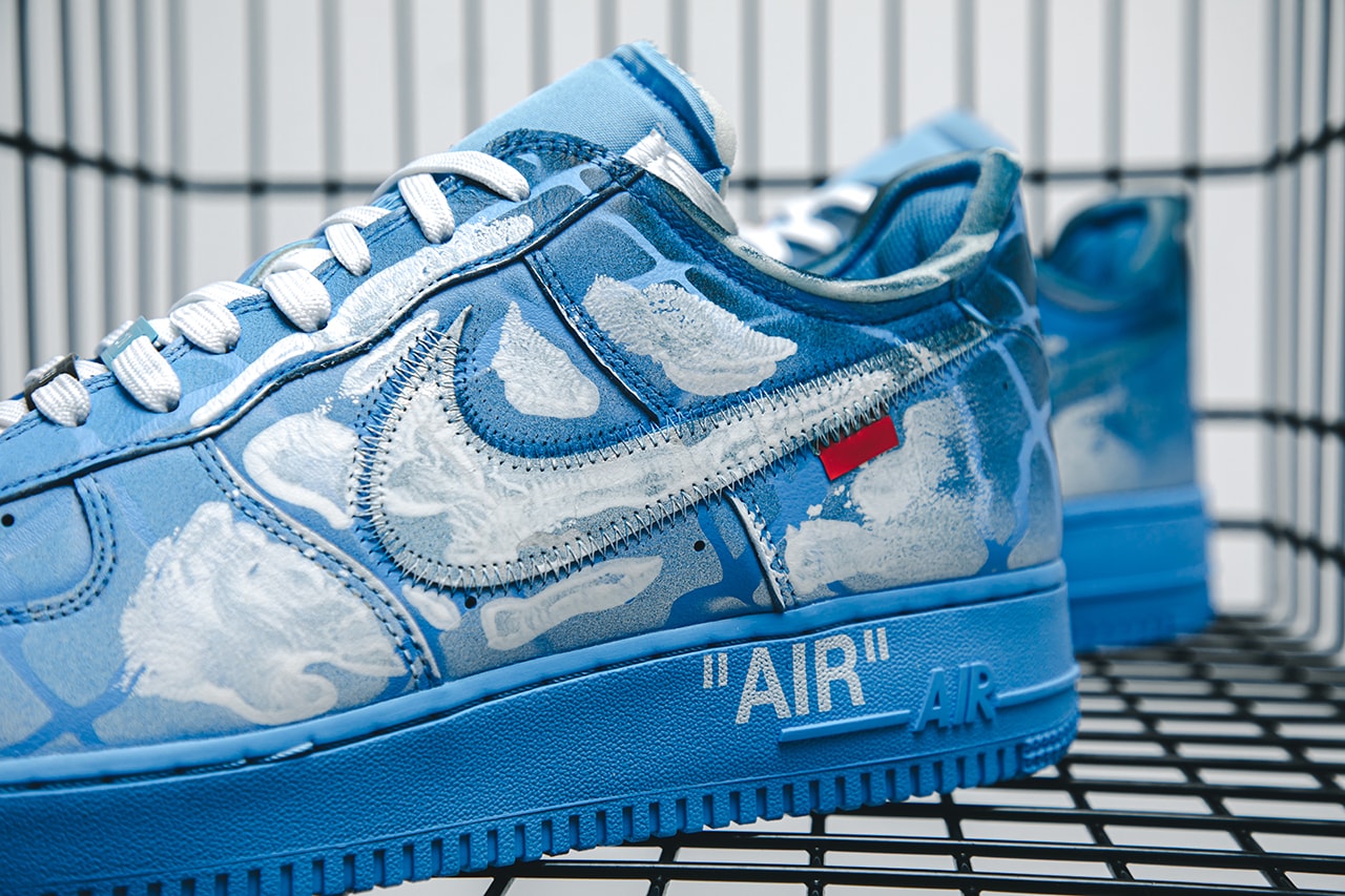 Virgil Abloh x MCA Chicago x Cassius Hirst x Nike Air Force 1 '07 Closer Look Images Up Close Official Limited Edition 20 Units Art Sneaker Collaboration