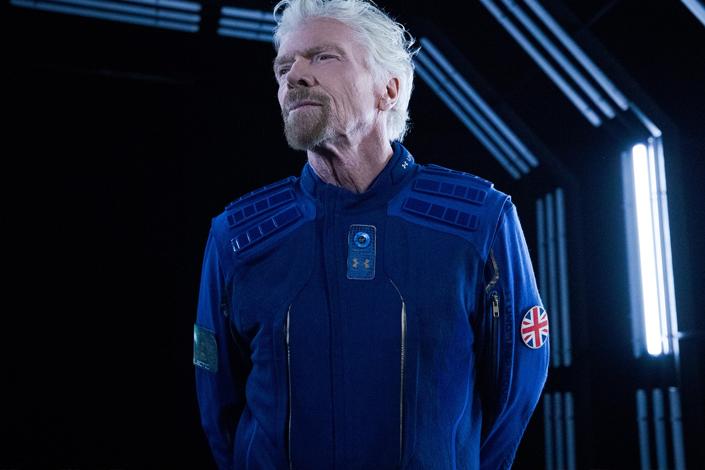 Virgin Galactic x Under Armour Unveil Spacewear world's first space travel Sir Richard Branson Kevin Plank astronaut exploration   