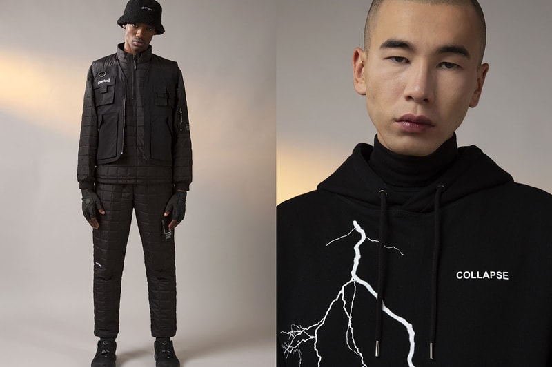 Wasted Paris "COLLAPSE" Fall/Winter 2019 Collection Lookbook Post Apocalyptic Atmosphere Outwear Techwear Cozy ripstop fabrics holo reflective double reflections thermo-sensitive 