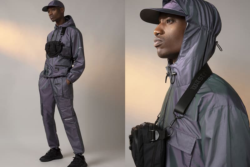 Wasted Paris "COLLAPSE" Fall/Winter 2019 Collection Lookbook Post Apocalyptic Atmosphere Outwear Techwear Cozy ripstop fabrics holo reflective double reflections thermo-sensitive