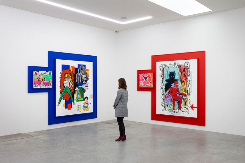 wes lang taking off for other dimensions eighteen gallery exhibitions artworks paintings drawings illustrations