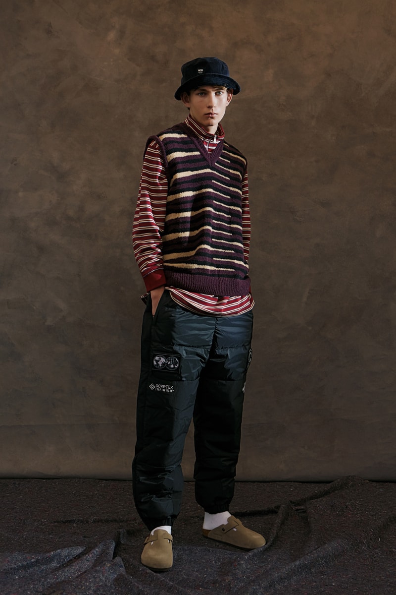 Wood Wood Fall/Winter 2019 Editorial GORE-TEX Nike Gyakusou ZM Pegasus 36 TR Snow Peak Work Vest CristaSeya Bless Denim Jacket Parkas Beanies Trousers Blazers Vests Hats