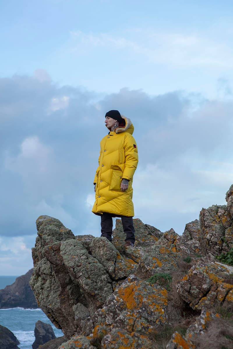 Woolrich Sustainable Collection Designed by Jeff Griffin Fall Winter 2019 FW19 Lookbook Campaign Imagery First Look Outerwear Carbon Neutral Design Studio Majocchi