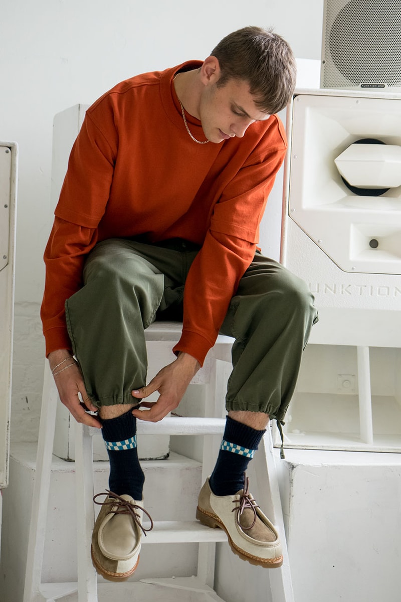 ymc you must create paraboot michael silhouette show fall winter 2019 fw19 black ecru suede leather release information buy cop purchase order now