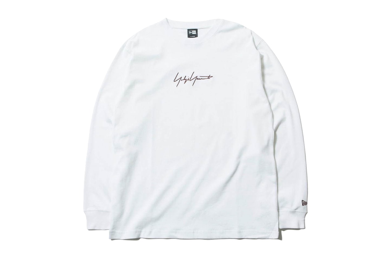 New Era japan yohji yamamoto collaboration collection hat snap back strap flat brim curved logo embroidery text fall winter 2019 fw19 backpack sling tote pouch bag document case gloves touch screen tee shirt drop release date november 1