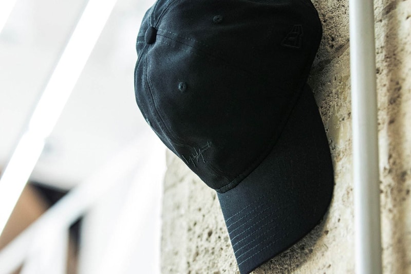 New Era japan yohji yamamoto collaboration collection hat snap back strap flat brim curved logo embroidery text fall winter 2019 fw19 backpack sling tote pouch bag document case gloves touch screen tee shirt drop release date november 1