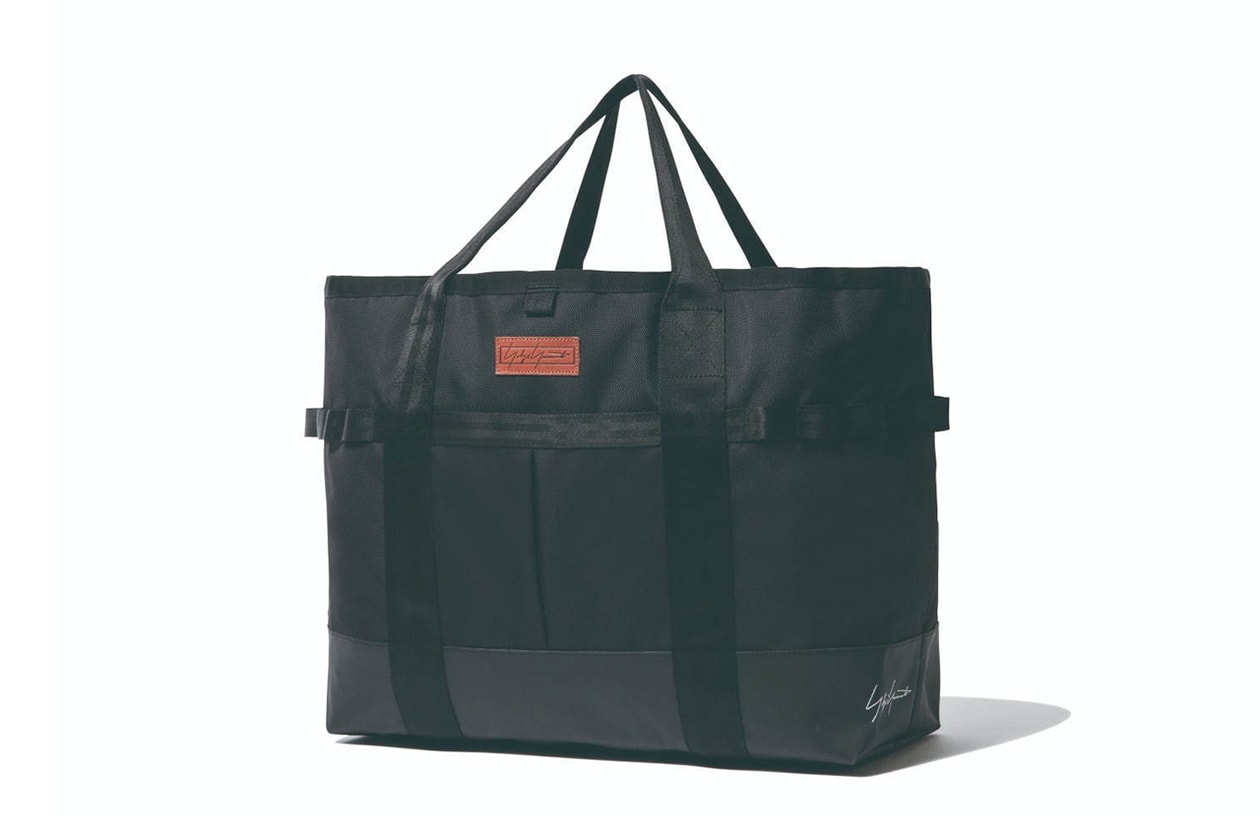 New Era japan yohji yamamoto collaboration collection hat snap back strap flat brim curved logo embroidery text fall winter 2019 fw19 backpack sling tote pouch bag document case gloves touch screen tee shirt drop release date november 1