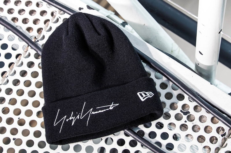 New Era japan yohji yamamoto collaboration collection hat snap back strap flat brim curved logo embroidery text fall winter 2019 fw19 backpack sling tote pouch bag document case gloves touch screen tee shirt drop release date november 1