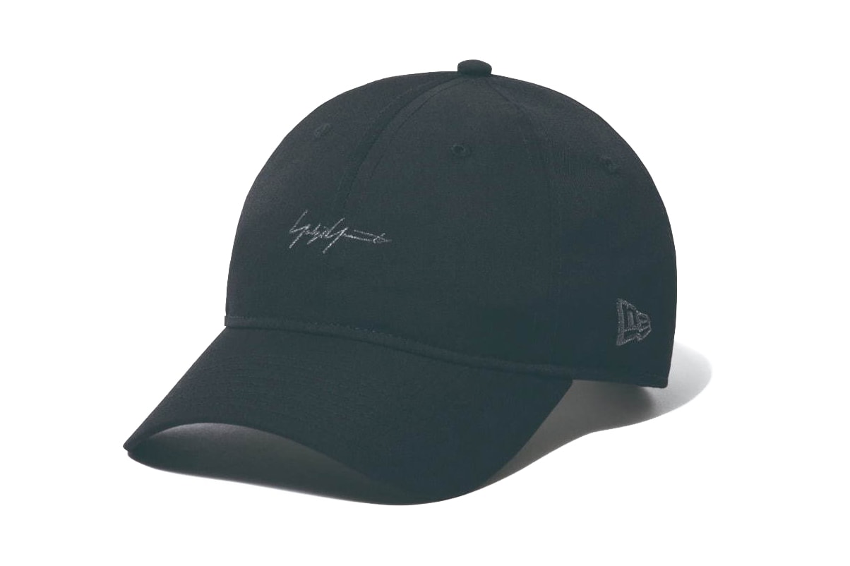 New Era japan yohji yamamoto collaboration collection hat snap back strap flat brim curved logo embroidery text fall winter 2019 fw19 backpack sling tote pouch bag document case gloves touch screen tee shirt drop release date november 1