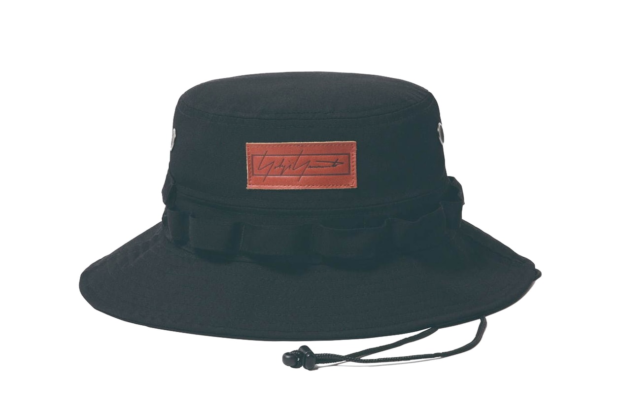 New Era japan yohji yamamoto collaboration collection hat snap back strap flat brim curved logo embroidery text fall winter 2019 fw19 backpack sling tote pouch bag document case gloves touch screen tee shirt drop release date november 1