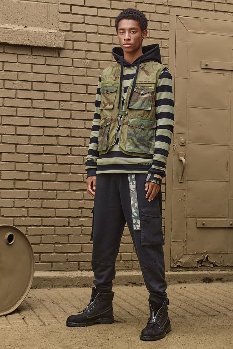 zara srpls collection 3 fall winter 2019 drop 1 release military wear uniform khaki cargos utilitarian men women children launch