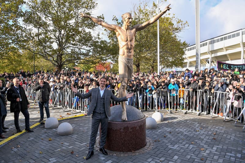 Zlatan Ibrahimovic Immortalised With Statue in Sweden soccer football la galaxy manchester united Malmo