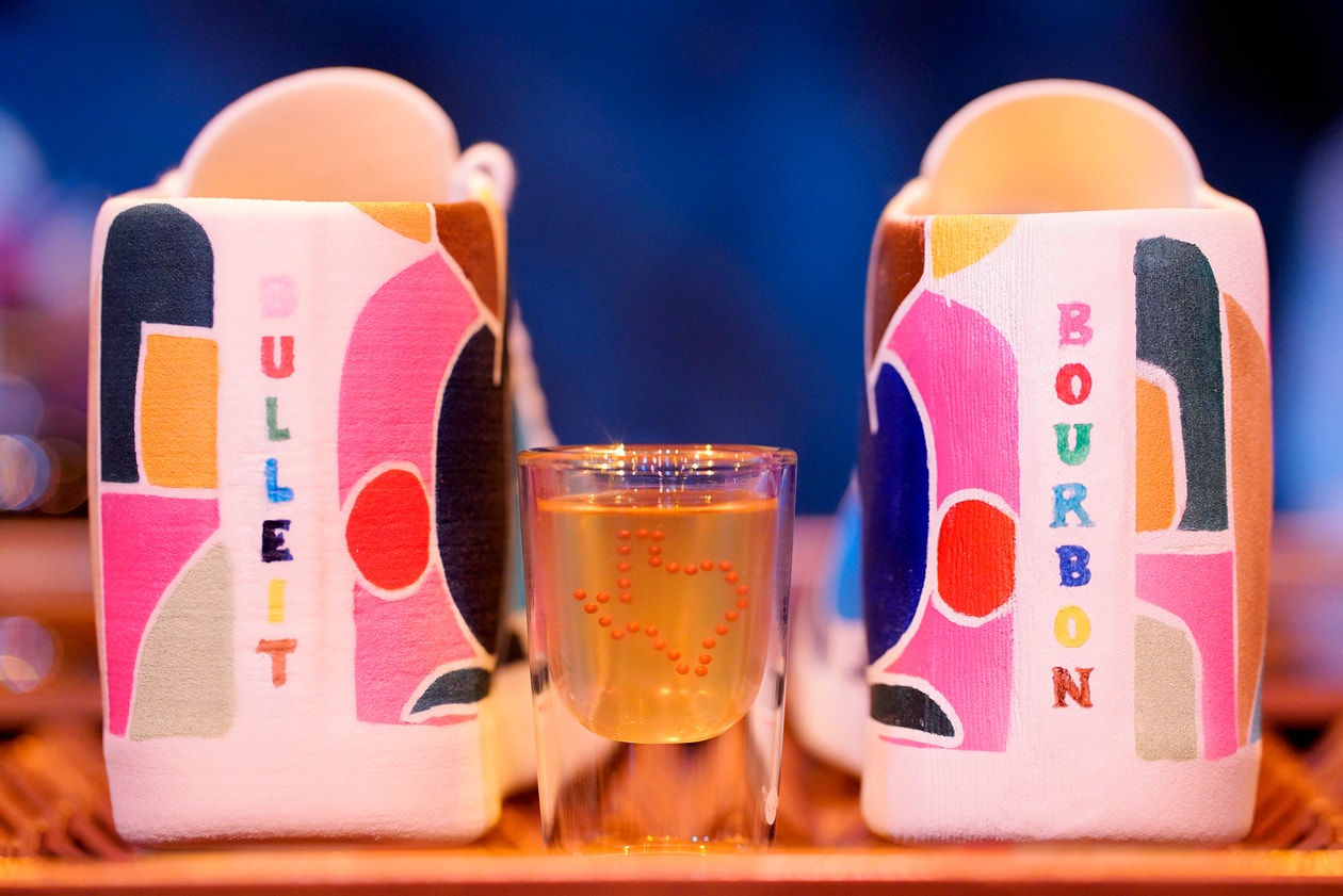 Launches Limited-Edition 3D Printed Sneakers texas Bulleit frontier experience whisky dallas mimmersive exhibition abs plastic yellow brown red blue pink green white far frohn&rojas benjmin greimel bar drinking sophie kelly sr. north america diageo tangible creative sneaker politics blake ward
