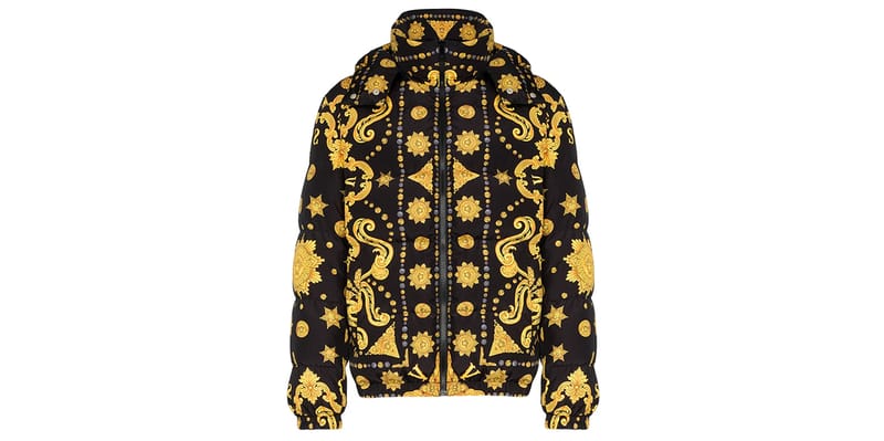 baroque print beach jacket