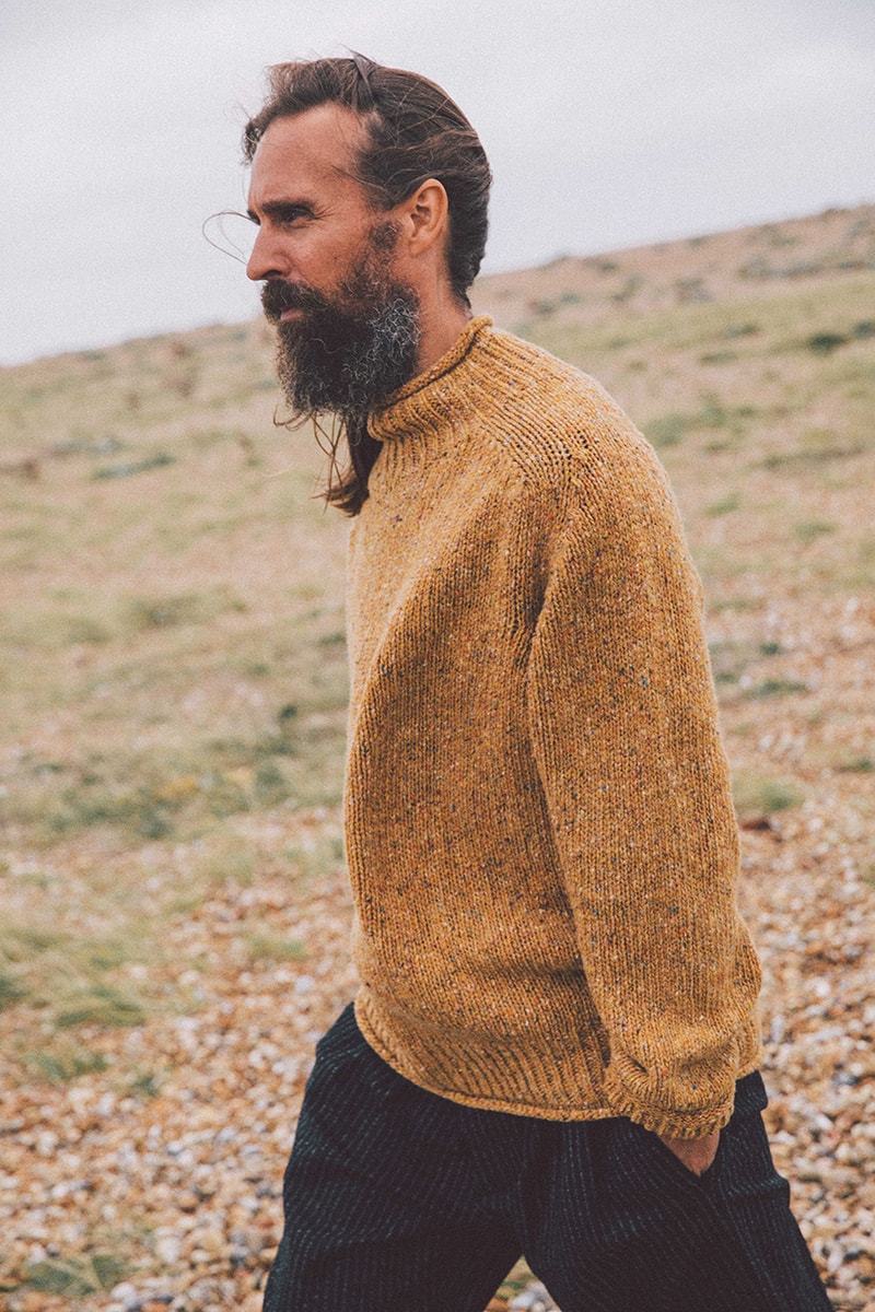 YMC Pre-Spring/Summer 2020 Collection Lookbook Menswear Womenswear Black Ecrus Tonal Clean Simple Minimalist Cashmere Merino Wool Shirts Jackets Trousers London UK Brand 