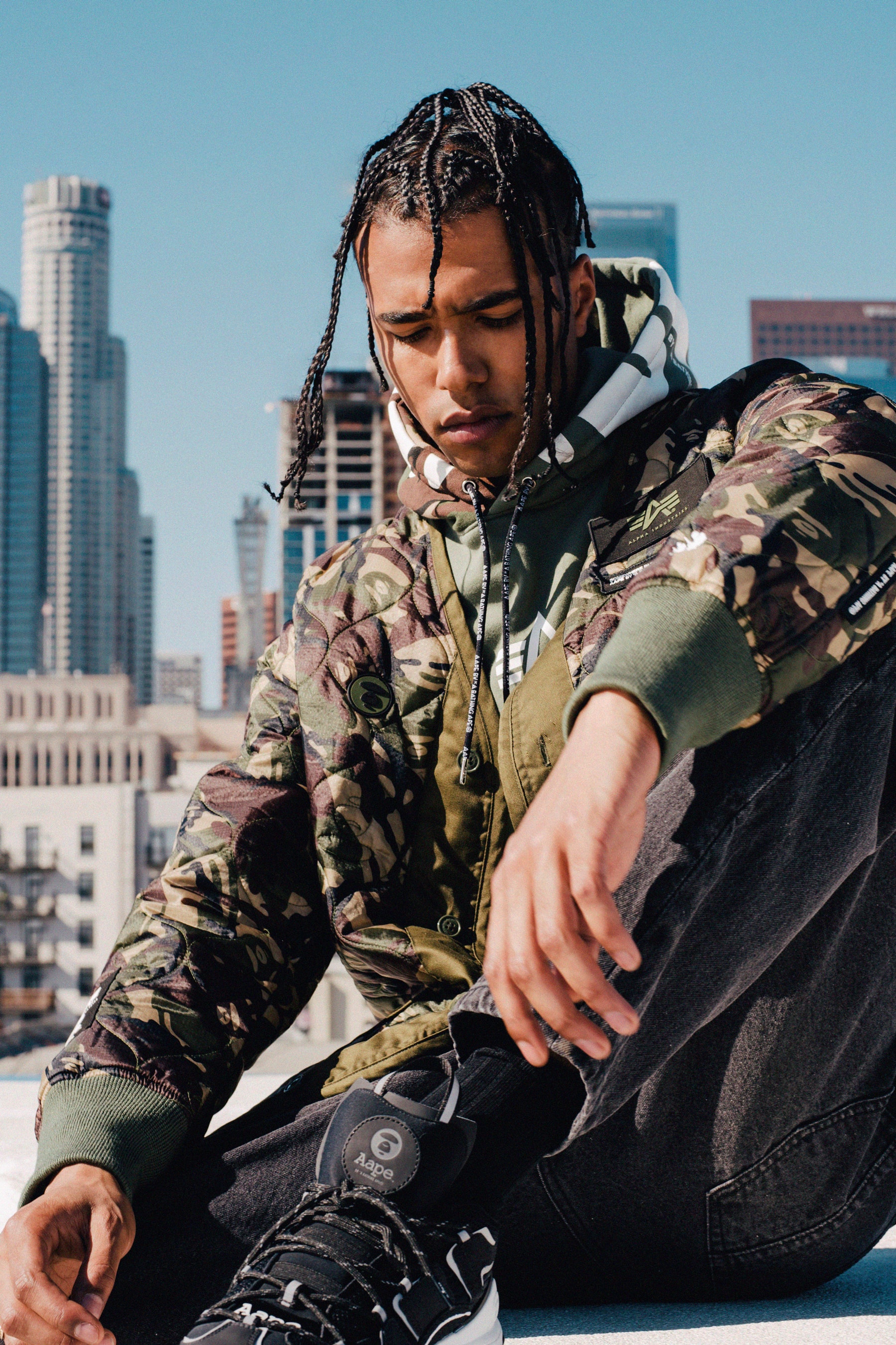 AAPE x Alpha Industries Fall/Winter 2019 Collection lookbooks outerwear jackets collaborations