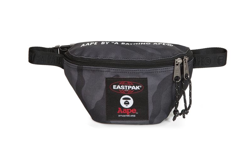 AAPE by A Bathing Ape x Eastpak Capsule bags accessories waist bags camo luggage black green carry all 