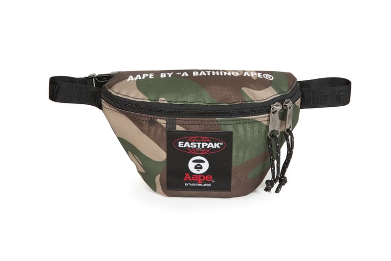AAPE by A Bathing Ape x Eastpak Capsule bags accessories waist bags camo luggage black green carry all