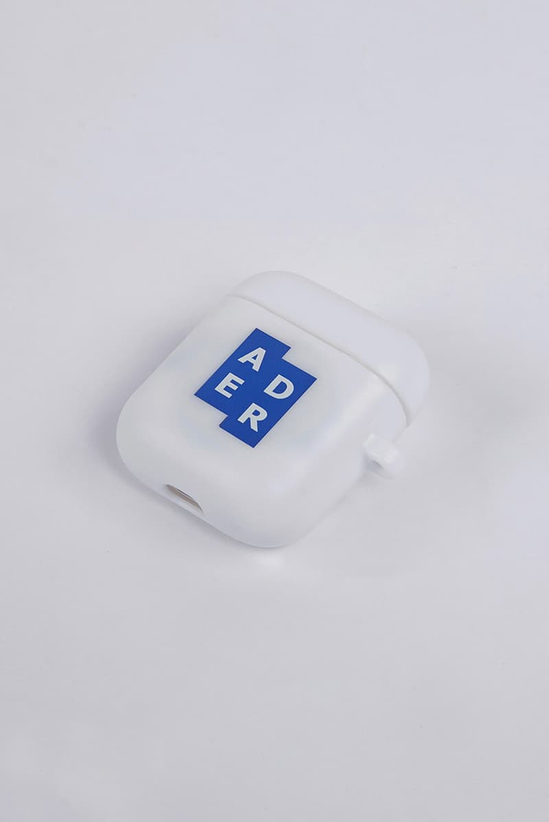 ADER error Airpod Cases Release First Look Translucent Jelly Signature Tetris Logo Brown Leather cinder cutting detail Trouser Ring Attachment Diagonal Branding But Near Missed Things Mainlabel White Clear