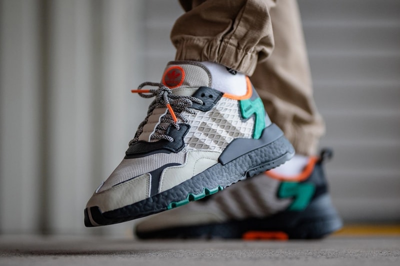 adidas originals nite jogger sesame core black bright green EE5569 release date info photos price