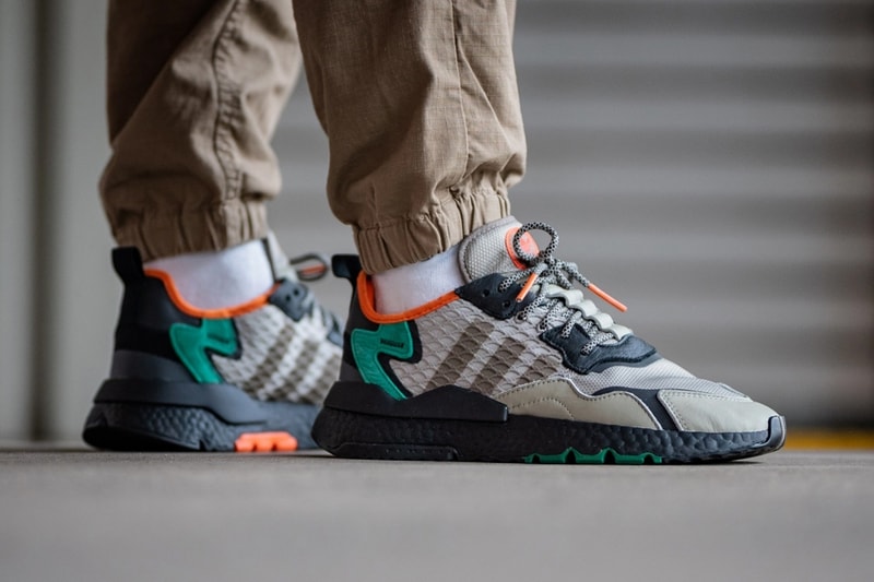 adidas originals nite jogger sesame core black bright green EE5569 release date info photos price