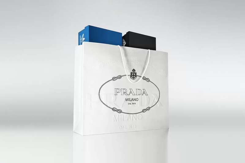 prada adidas originals collaboration officially announced release information first look teaser buy cop purchase sailing White/Metallic Silver Red