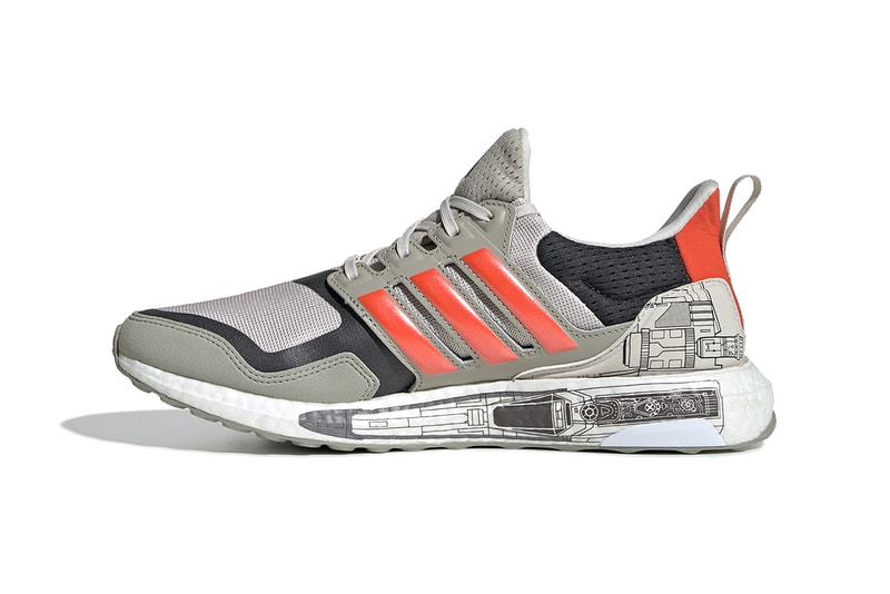adidas ultraboost 19 S&L release information star wars millennium falcon x wing han solo Sesame/Active Orange/Carbon Fw0525 grey two five bright cyan Fw0536 buy cop purchase on foot look official