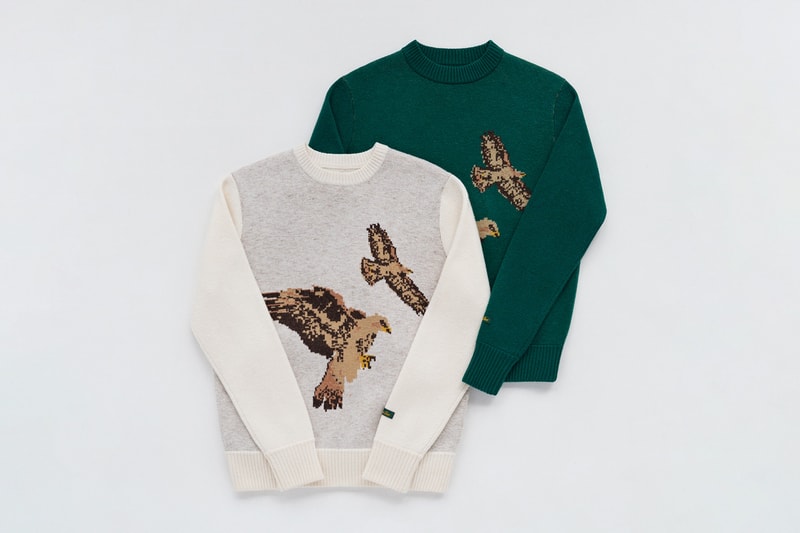Aimé Leon Dore Third Fall/Winter 2019 Drop Collection Knits Sweaters Green Blue Black White Cream Beige John F. Kennedy JFK Michael Jordan Peregrine Falcons 