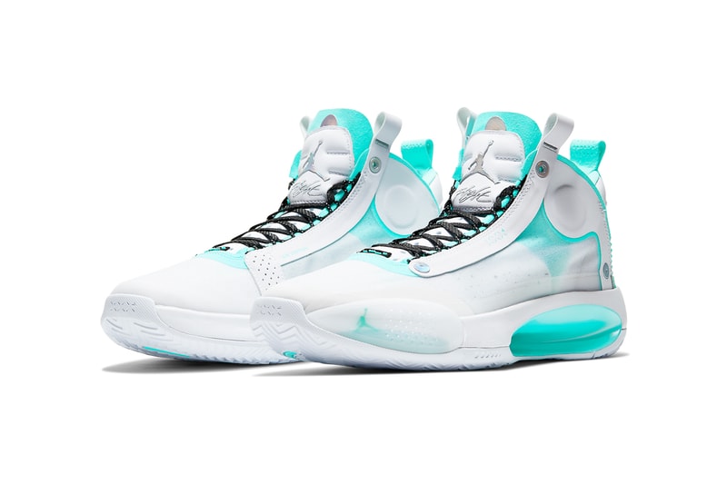 air jordan 34 guo ailun white teal bq3381 103 release date info photos price