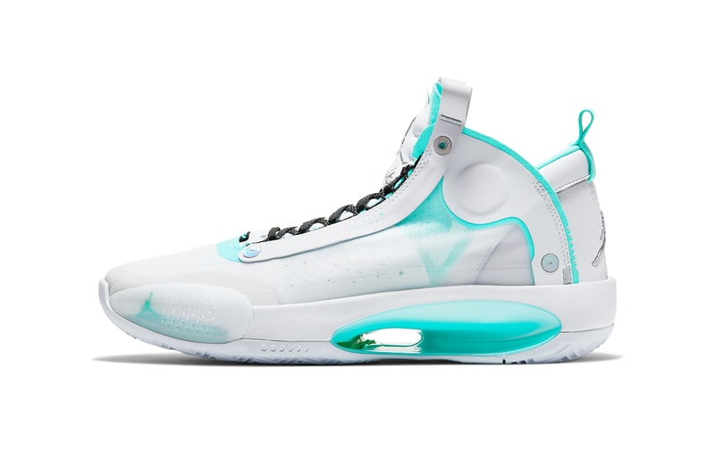 air jordan 34 guo ailun white teal bq3381 103 release date info photos price