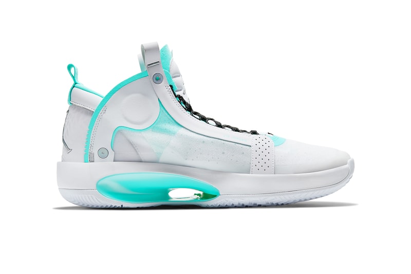 air jordan 34 guo ailun white teal bq3381 103 release date info photos price