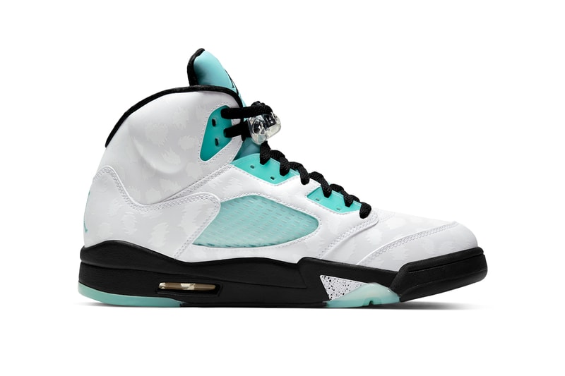 air jordan 5 island green singles day white black green teal CN2932 100 release date info price nike colorway