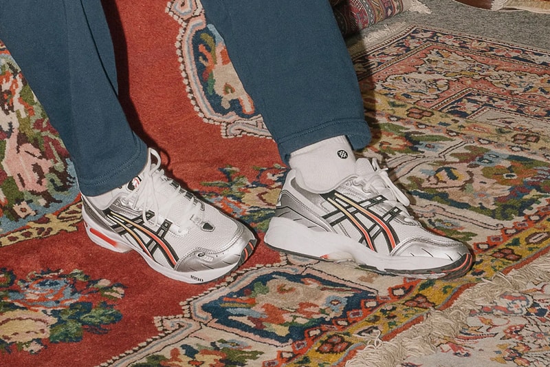 asics gel 1090 silver steel grey red orange 1021A285 100 release date info photos price colorway