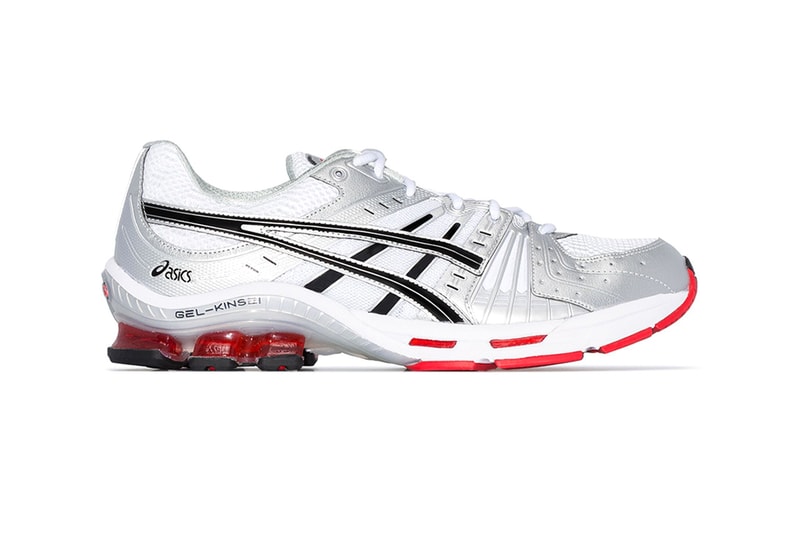 ASICS GEL-Kinsei OG "White/Black/Red" Release Information Cop Online Browns Menswear Footwear Sneakers Japan Original Colorway Silver Impact Guidance System ORTHOLITE sockliner TRUSSTIC SYSTEM