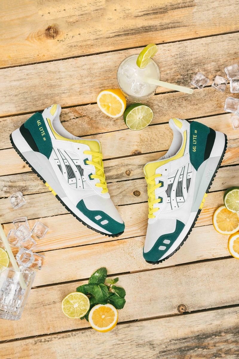 asics gel lyte 3 og citrus white green yellow release date info photos price 1191A266 100 2019 1989