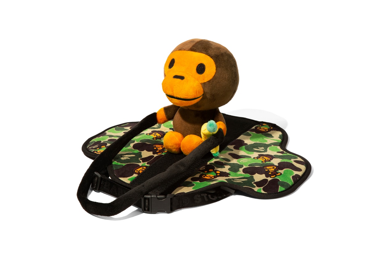 BAPE®️から2019年秋冬ペットコレクションが登場 Baby Milo Pet Accessories Fall/Winter 2019 dogs cats camo print bape a bathing ape beds bags toys ape head