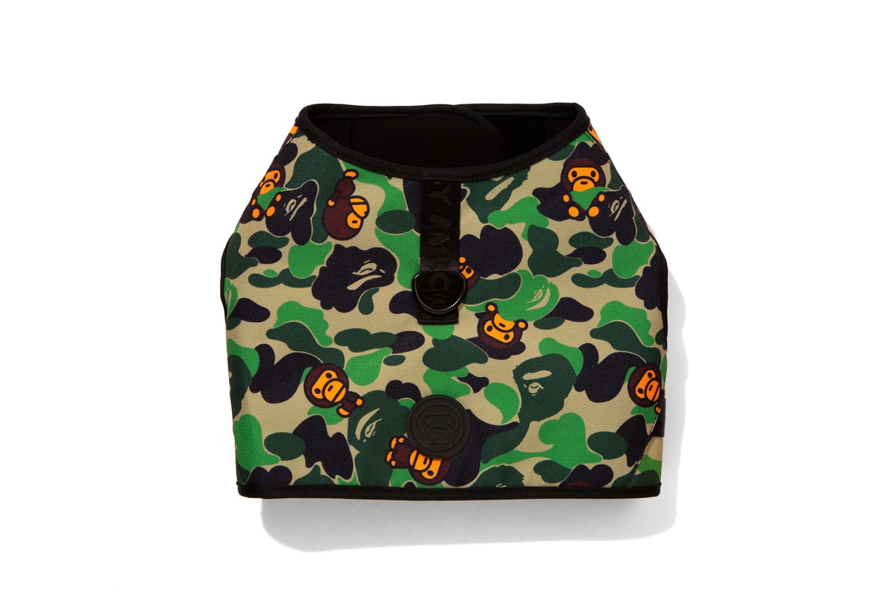BAPE®️から2019年秋冬ペットコレクションが登場 Baby Milo Pet Accessories Fall/Winter 2019 dogs cats camo print bape a bathing ape beds bags toys ape head